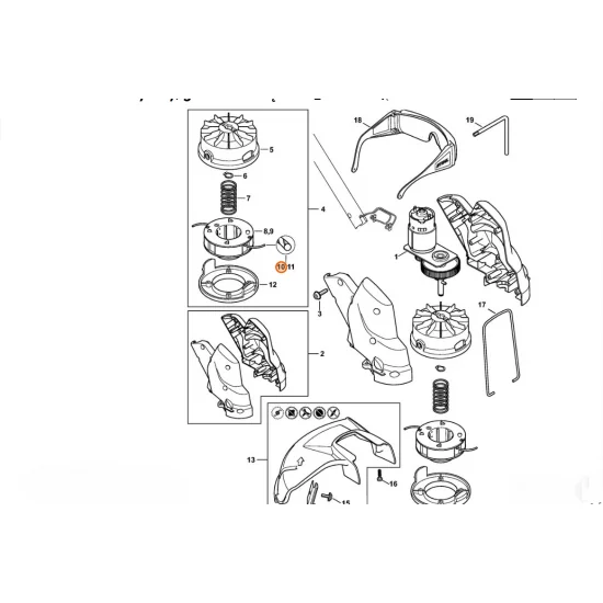 STIHL  Żyłka okrągła cicha Ø 1,6 mm x 19,0 m niebieska 0000 930 2415
